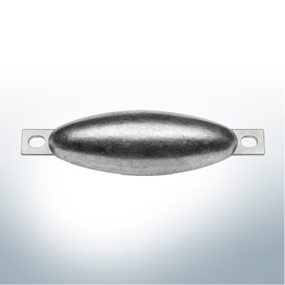Block- und Rumpfanoden Oval L220/Lo250 (Zink) | 9306
