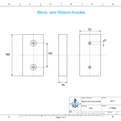 Block- und Rumpfanoden Block L180/140 (Zink) | 9317 – Bild 2
