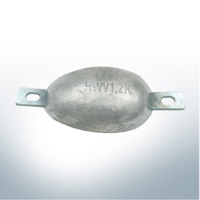Block- und Rumpfanoden Oval L105/Lo140 (Zink) | 9304