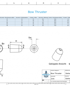 Bow-Thruster 687-201180 BOW 50 / SW24 (Zinc) | 9615
