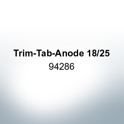 Anodes compatible to Mercury | Trim-Tab-Anode 18/25 94286 (Zinc) | 9708