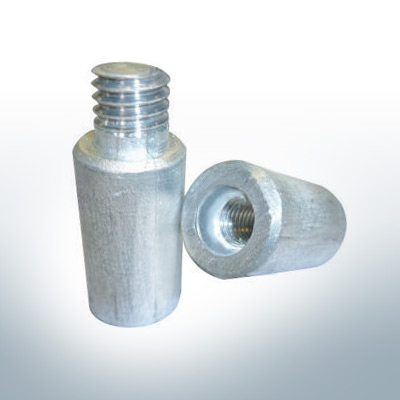 Anodes compatible to Volvo Penta | Bolt-Anode 7/16" M8 inner 838929 (AlZn5In) | 9225AL
