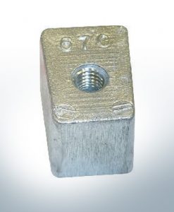 Anodes compatible to Yamaha and Yanmar | Anode-Block 40-50PS 67C (Zinc) | 9549