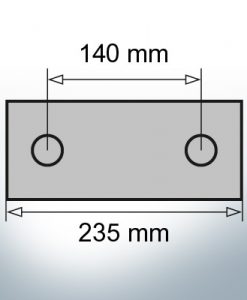 Block- and Ribbon-Anodes Block L235/140 (AlZn5In) | 9327AL