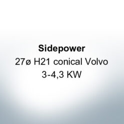 Sidepower 27ø H21 conical Volvo 3-4,3 KW (AlZn5In) | 9617AL