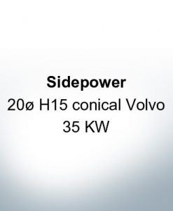 Sidepower 20ø H15 conical Volvo 35 KW (Zinc) | 9618