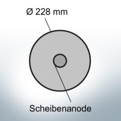 Disk-Anodes Ø228 mm (AlZn5In) | 9804AL