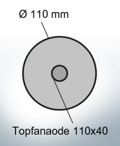 Cylinder-Anodes 110x40 Ø110 mm (Zinc) | 9809