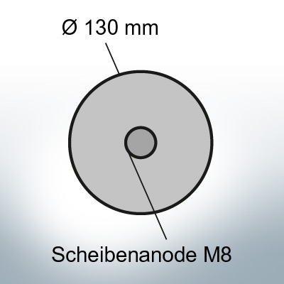 Disk-Anodes Ø 130mm | Bundle (Zinc) | 9814 9815
