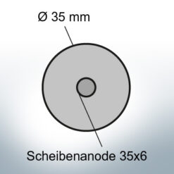 Disk-Anodes 35x6 Ø35 mm (Zinc) | 9816