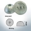 One-Hole-Caps | suitable for VP-64 Ø55/H22 (Zinc) | 9451
