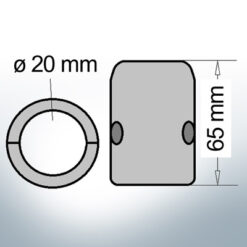 Shaft-Anode with metric inner diameter 25 mm | 9002