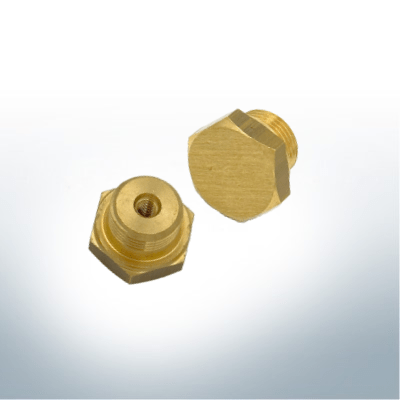 Stiftanoden & Messingmuffe kompatibel BUKH-Motoren DV10 - DV48 | M5 Ø12/L35 (AlZn5In) | 9125AL_M – Bild 3