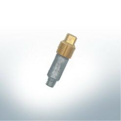 Anode & Messingmuffe kompatibel zu Volvo Penta | 838929 & 800475 | (AlZn5In) | 9225AL_M