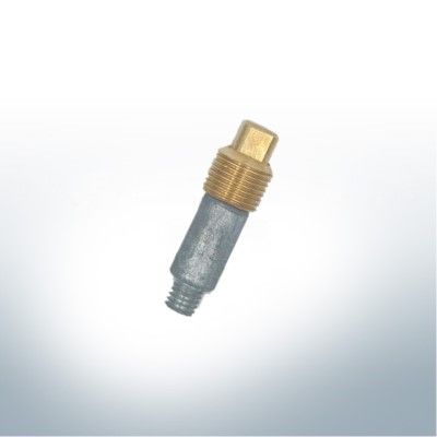 Anode & Messingmuffe kompatibel zu Volvo Penta | 838929 & 800475 | (AlZn5In) | 9225AL_M