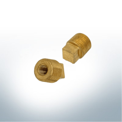 Stiftanode & Messingmuffe 1/2" (bspt) Ø15/L40 | (Zink) | 9153M – Bild 2