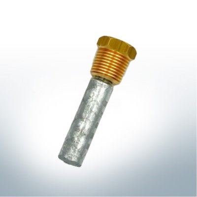 Stiftanode & Messing-Muffe für Yanmar 119574-18790 & Cummins 68241 | (Zink) | 9141M