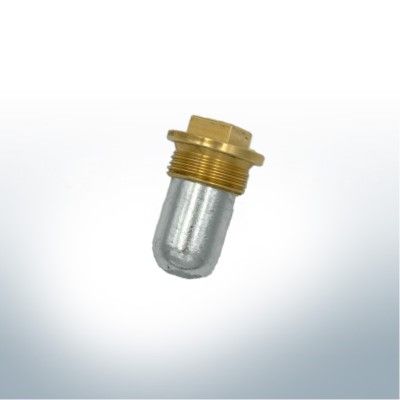 Stiftanode in Zink & Messing-Muffe für Volvo Penta | 823661 & 823662 (Zink) | 9226M
