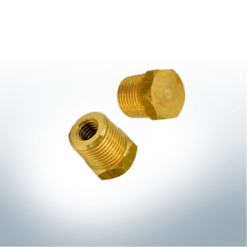Messing Muffe kompatibel zu Yanmar | 119574-18790 | 7/16" UNC x 1/2" (bspt) | 9917
